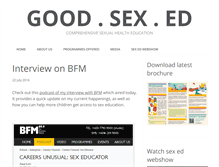 Tablet Screenshot of goodsexed.info